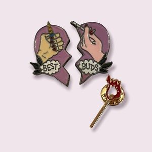 Best Friends Enamel Pin Set